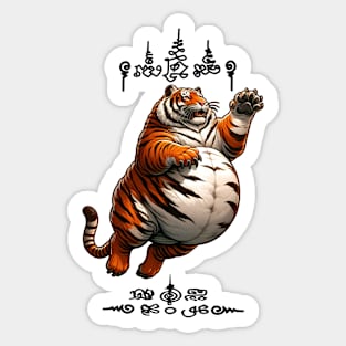 Thai Tattoo Parody "Sak Yant Tiger" Sticker